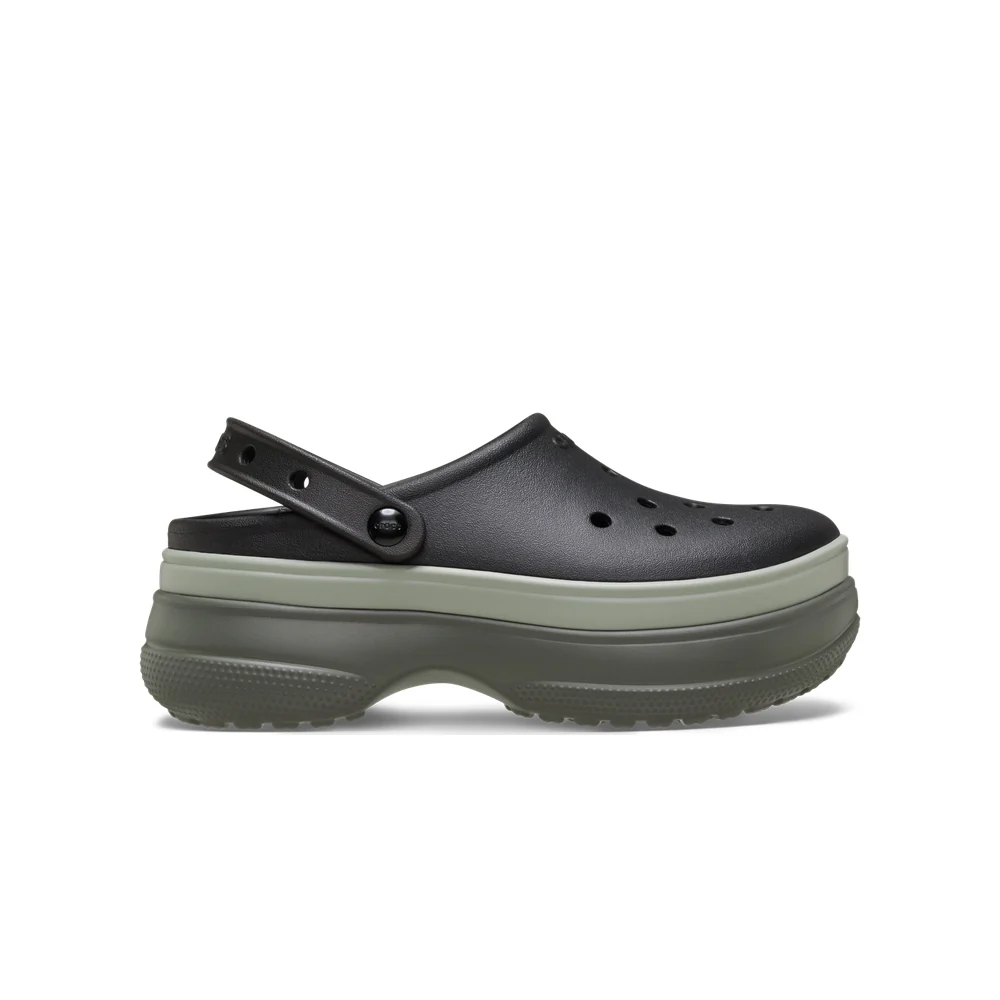 Giày Clog Unisex Crocs Classic Stacked Black [ 211355-001 ]