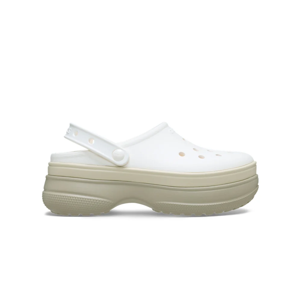 Giày Clog Unisex Crocs Classic Stacked Chalk [ 211355-0WV ]