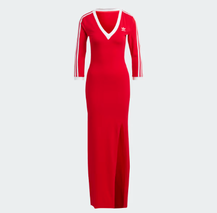 Váy Adidas Adicolor Classics 3-Stripes Maxi Dress Red [ II0750 ]