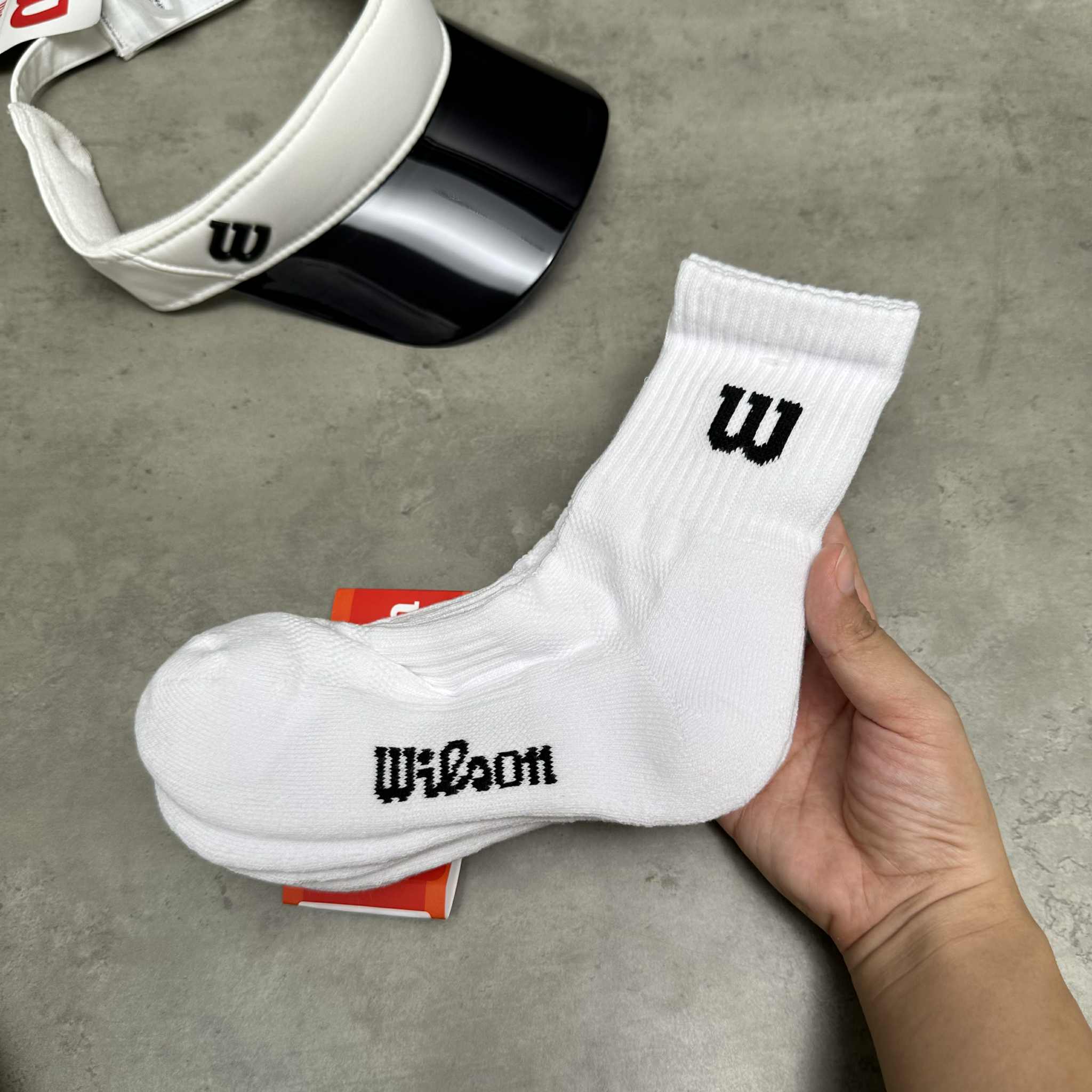 Set Tất Wilson 3 Pack White Black [ BT-2CS12. ]