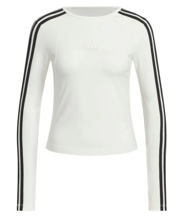 Áo Adidas 3-Stripes Long Sleeves White [ JW4643 ]