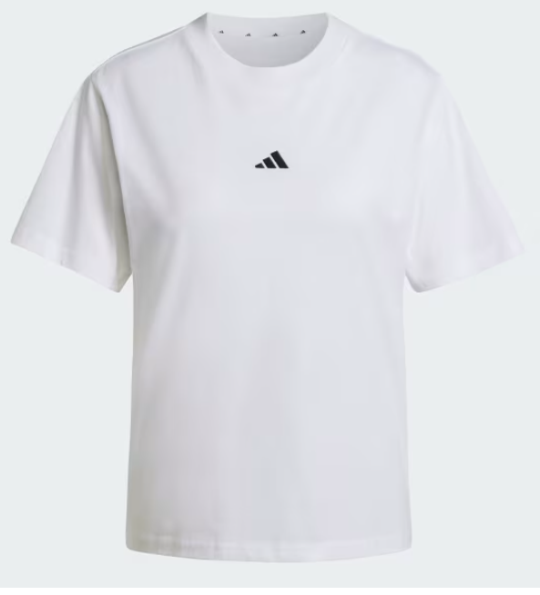 Áo Adidas Essentials Small Logo Cotton Tee White [ JC5944 ]