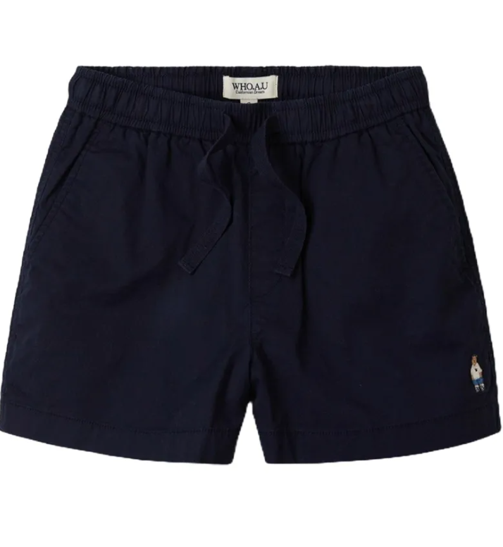 Quần Short Nữ WHOAU Steve Basic Màu Xanh Navy [ WHTHE2504F-00 ]