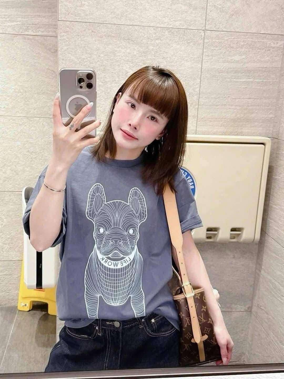 Áo Life Work Logo Radoc Signature Dark Blue [ LW255TS991-1 ]