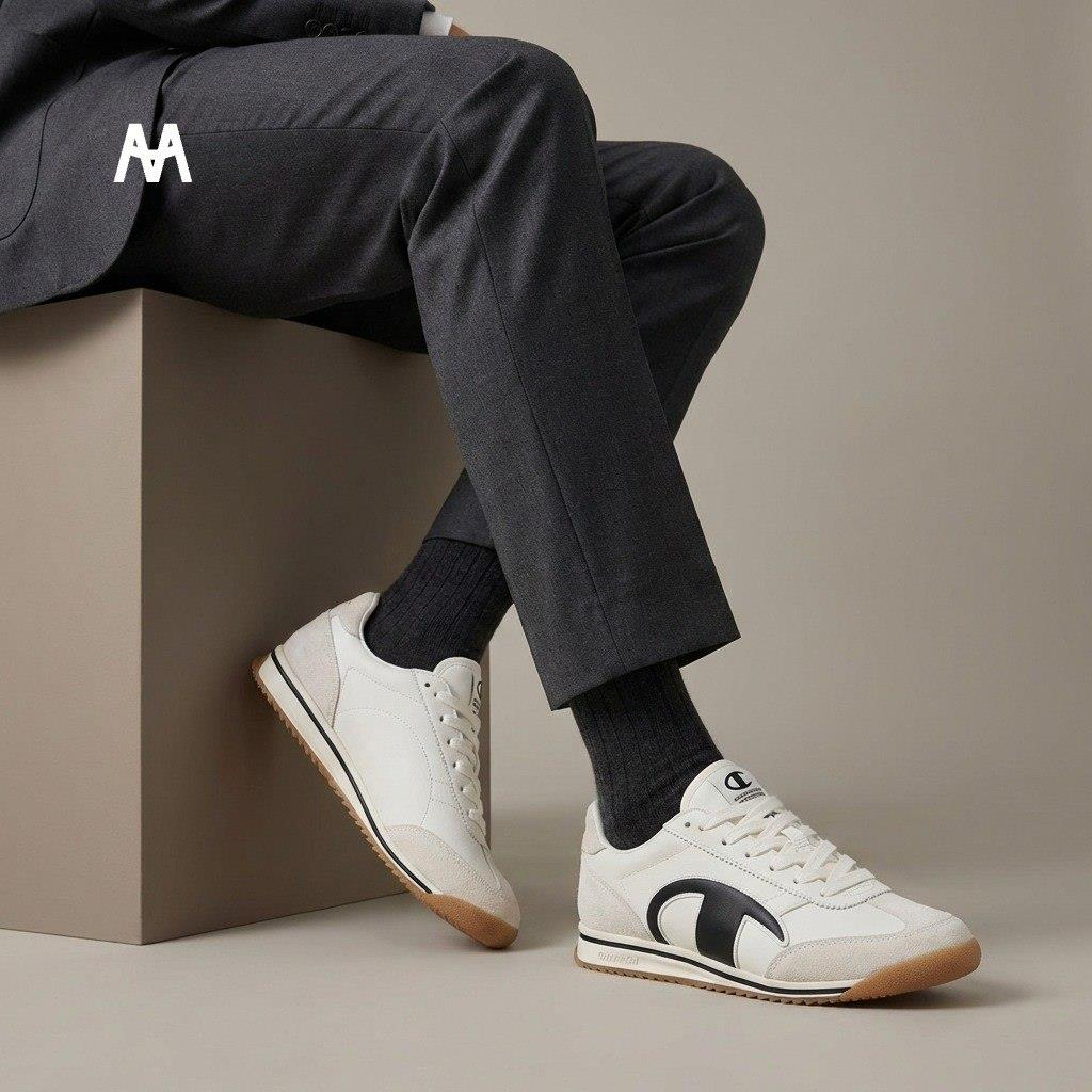 Giày Champion Legend 70'S Runner EC White Black [ U5CFCRW62U3 ]