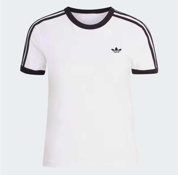 Áo Adidas Lifestyle 3-Stripes Slim White [ KD3683 ]