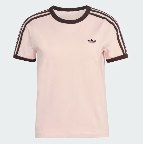 Áo Adidas 3-Stripes Slim Tee Pink [ KC9016 ]