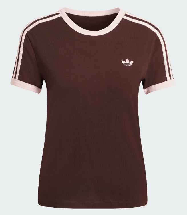 Áo Adidas 3-Stripes Slim Tee Brown [ KC9017 ]