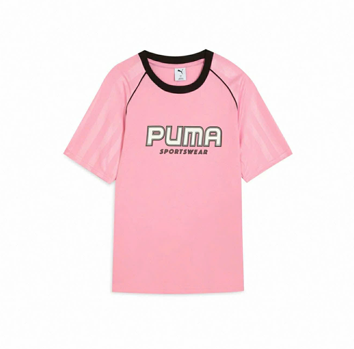 Áo  Puma Back To Games Short Sleeve Graphic Pink Black [ 631723-90 ]