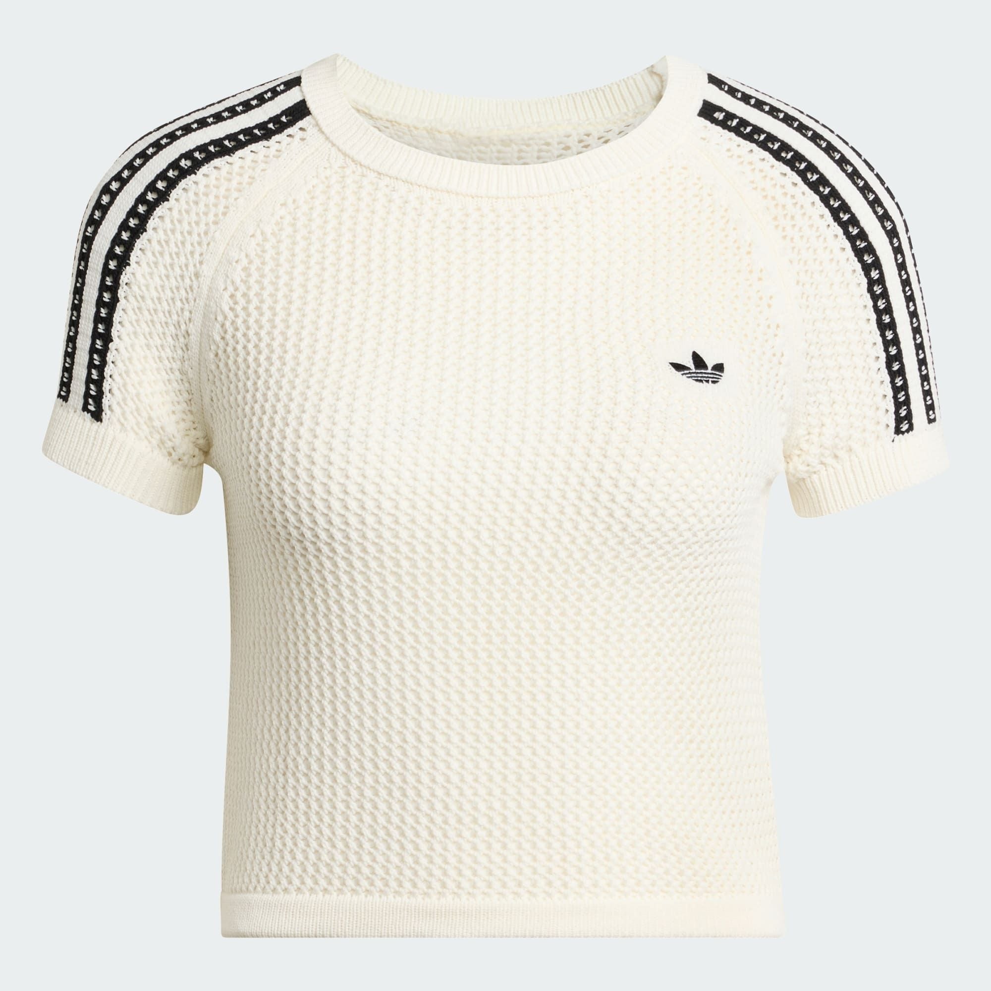 Áo Adidas Knitted Crochet Cali White [ KE0200 ]