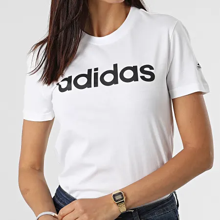 Áo Adidas Essentials Slim Logo Tee White [ GL0768 ]