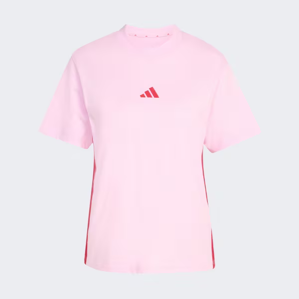 Áo Adidas Essentials 3-Stripes Cotton Pink [ KD2337 ]