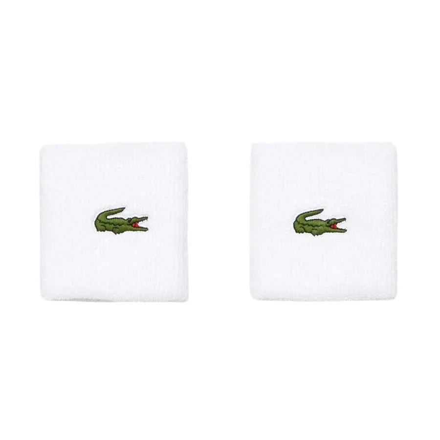 Băng Đeo Cổ Tay Lacoste Sport Stretch Cotton Jersey Wristband White [ RL9272-001 ]