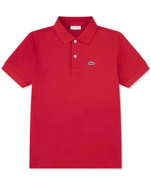 Áo Lacoste Kids Button short-sleeve Polo Red [ 947354-RCJ ]