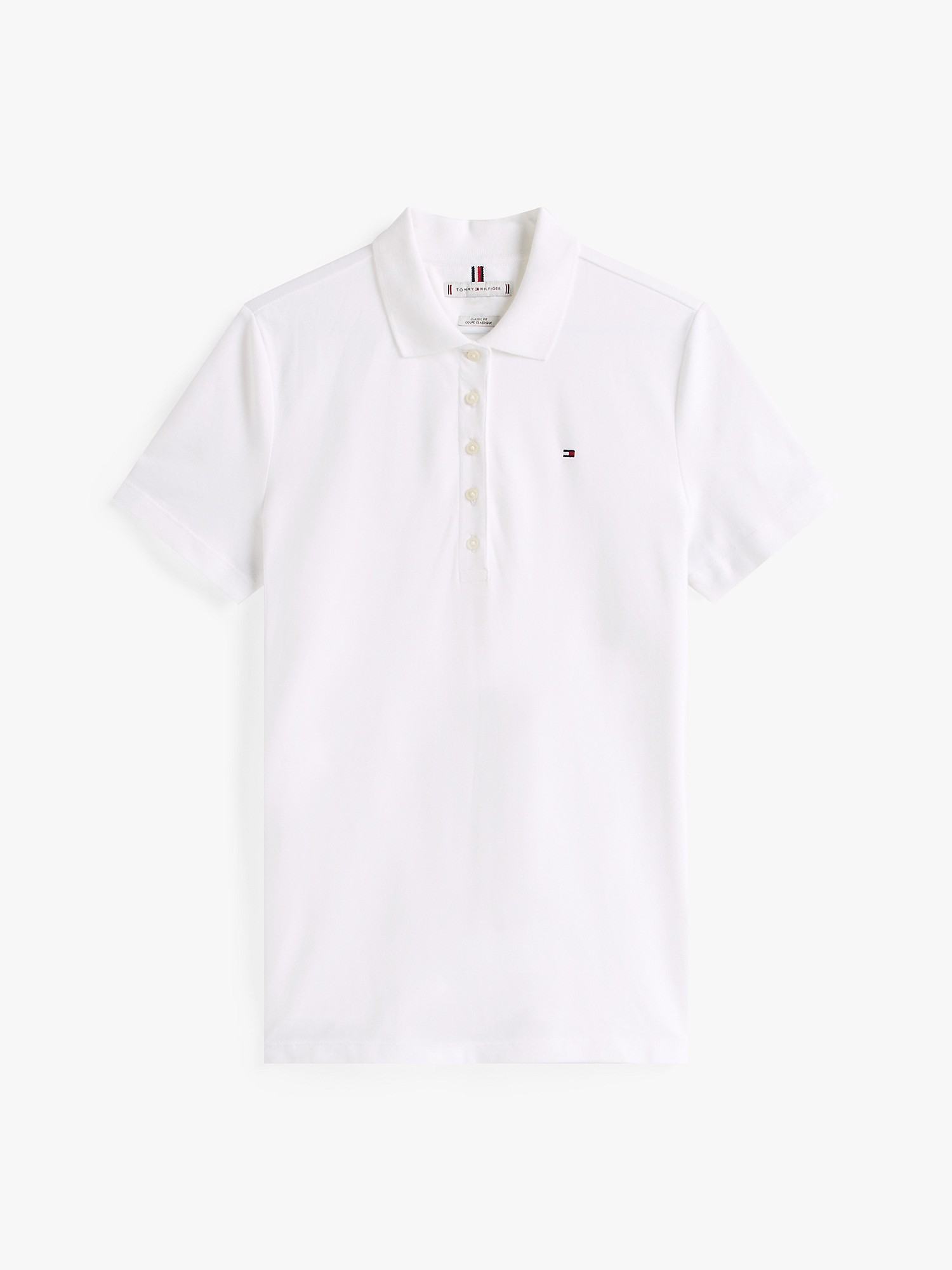 Áo Tommy Hilfiger Classic Fit Stretch Cotton Polo White [ 76J5198-YCI ]