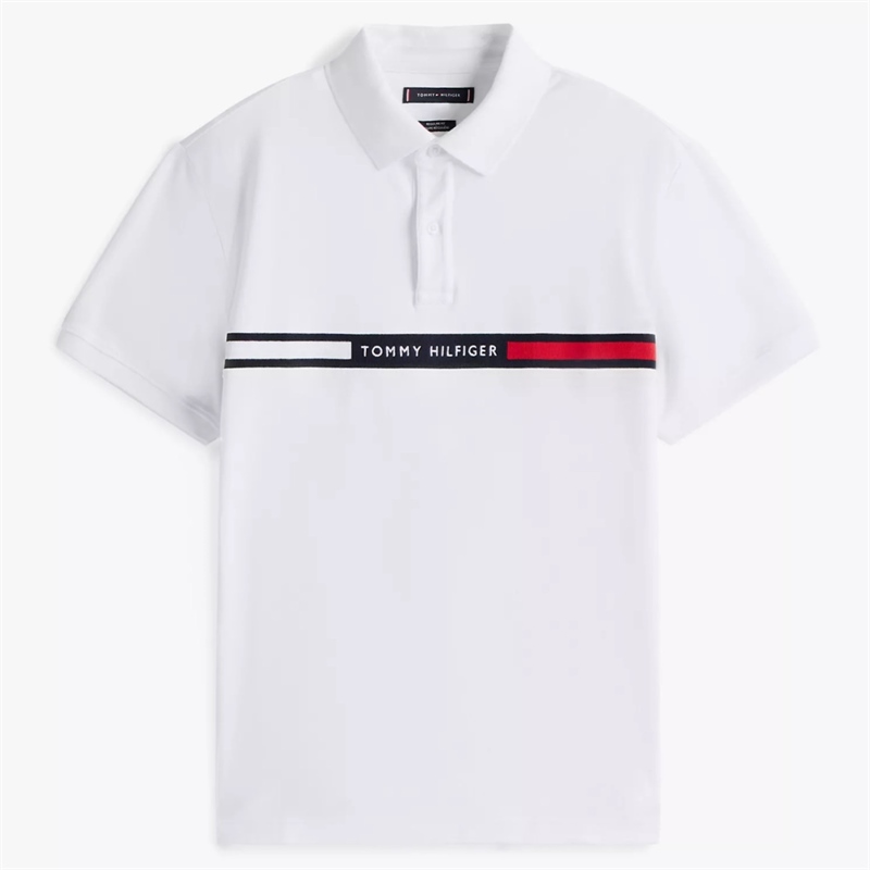 Áo Tommy Hilfiger Polo Regular White [ XM04382 100 ]