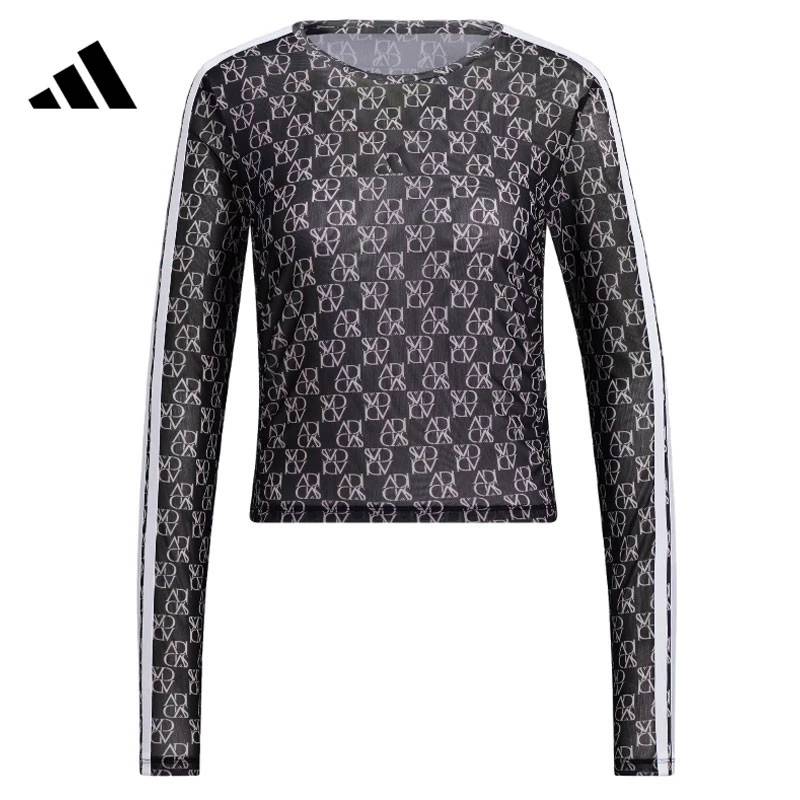 Áo Adidas Women's Retro Trend Long Sleeve Black [ JY7665 ]