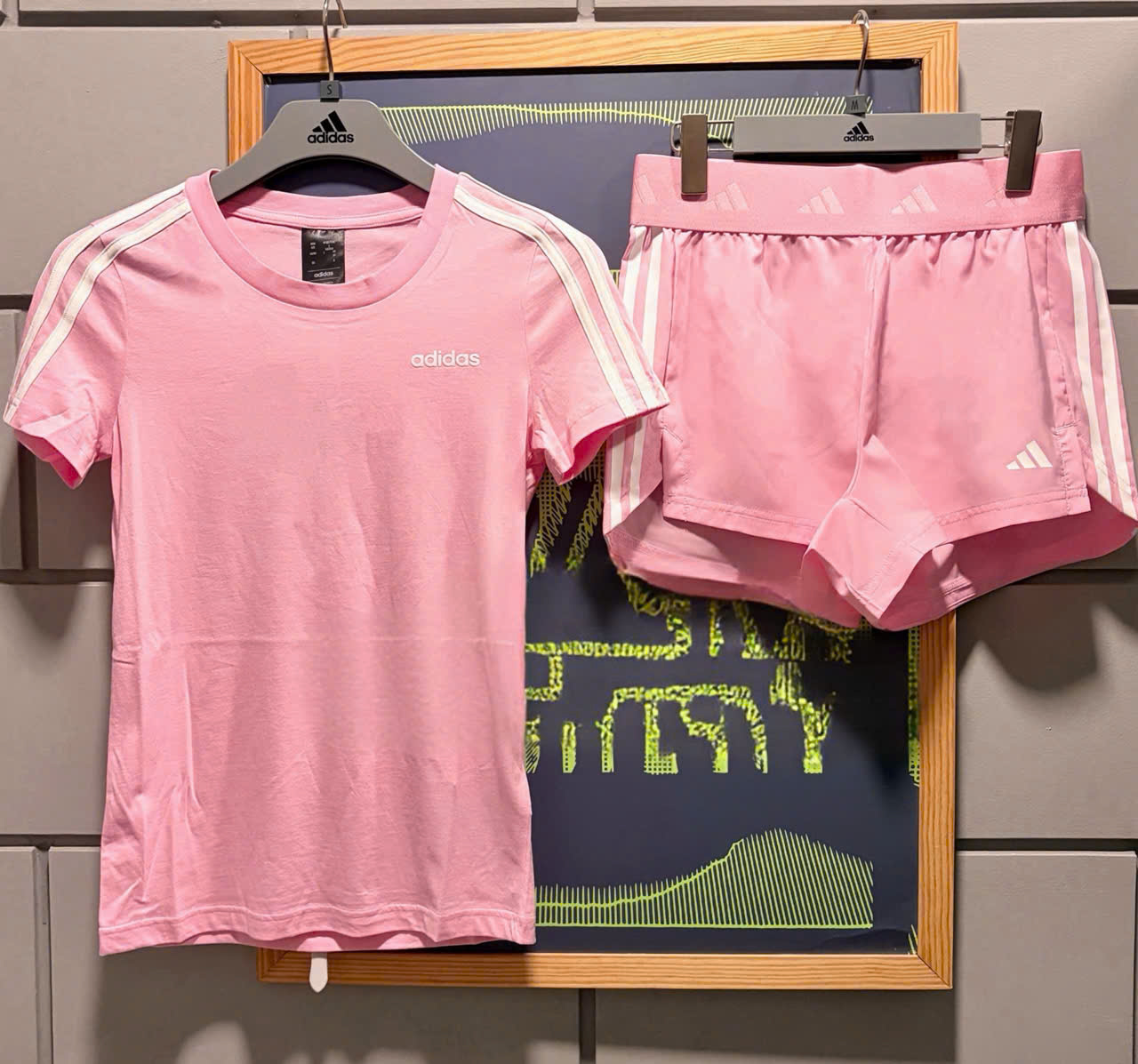 Set Adidas 3-Stripes Essentials Pink [ DU0633 / KR0422 ]