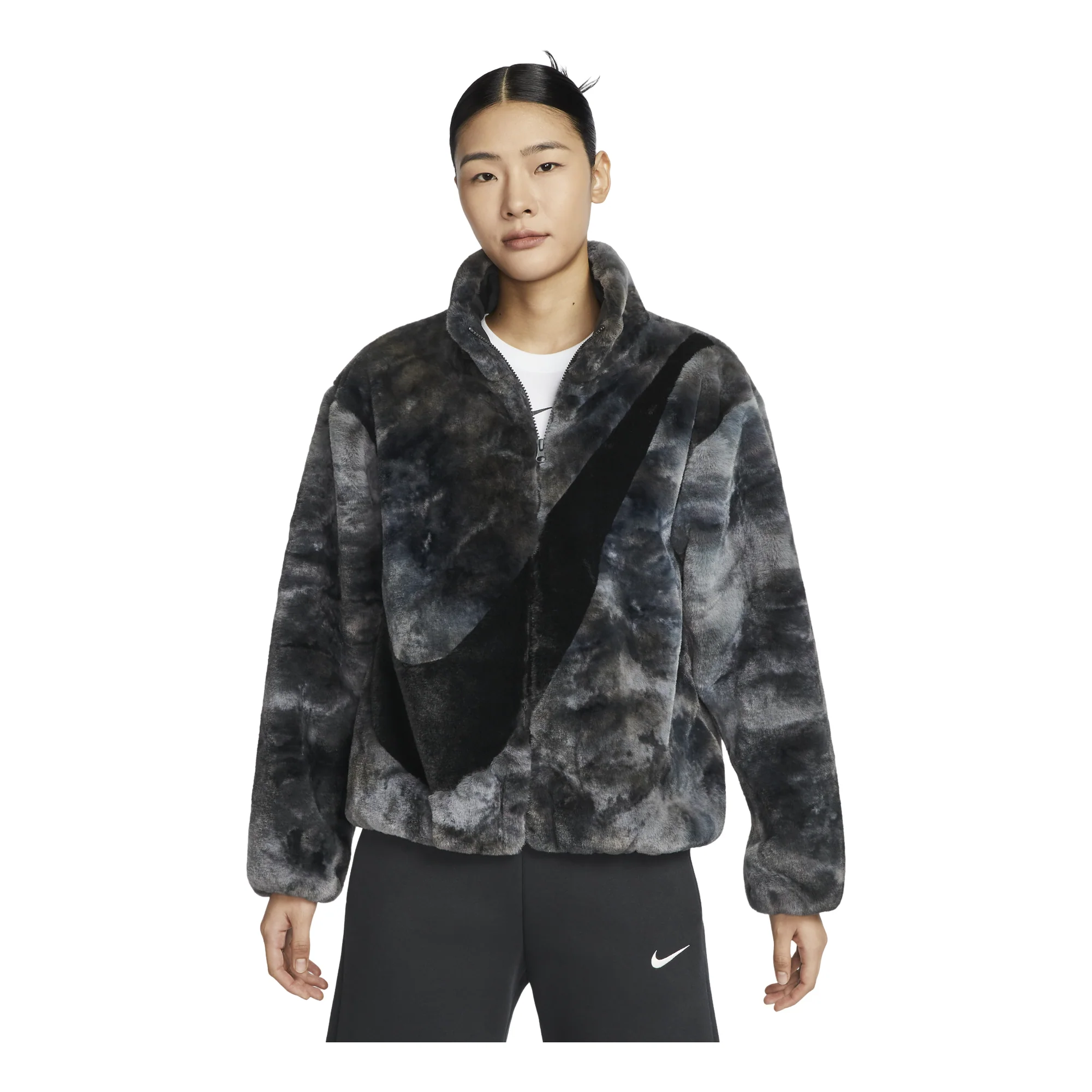 Áo Nike Big Swoosh Sportswear Jacket Black [ HQ4871-010 ]