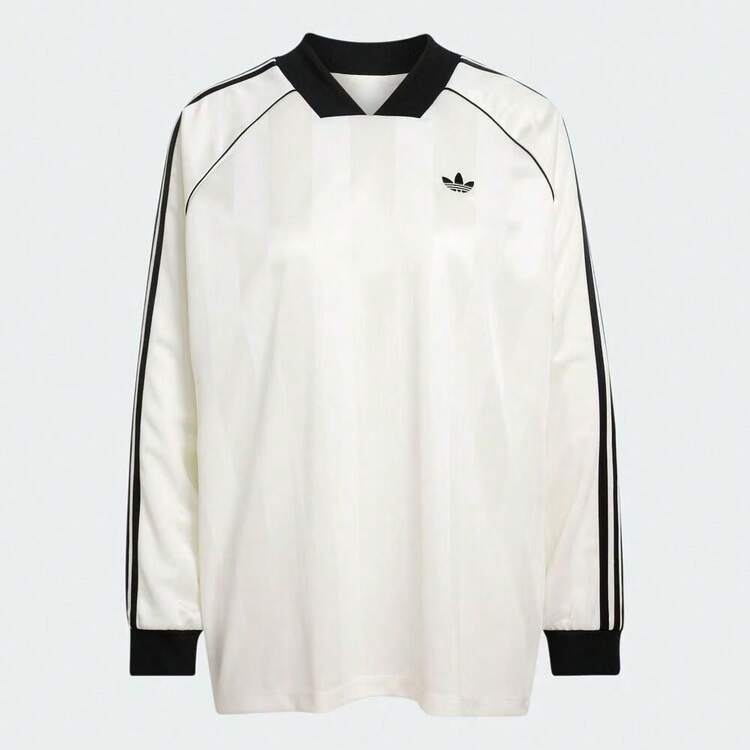 Áo Adidas Color Block Long-Sleeve Casual White [ KG3711 ]