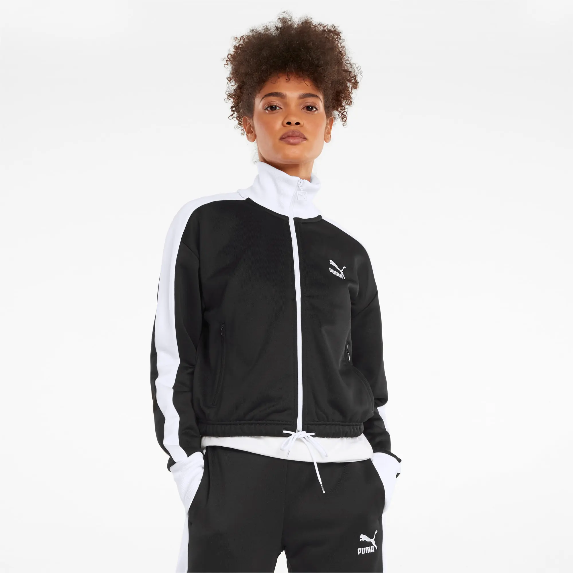 Áo Puma Iconic T7 Cropped PT Jacket Black [ 531623 01 ]