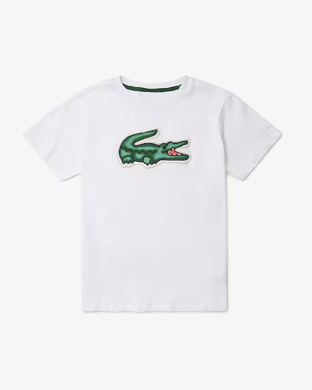 Áo Lacoste Printed Cotton White [ 947869-W8L ]