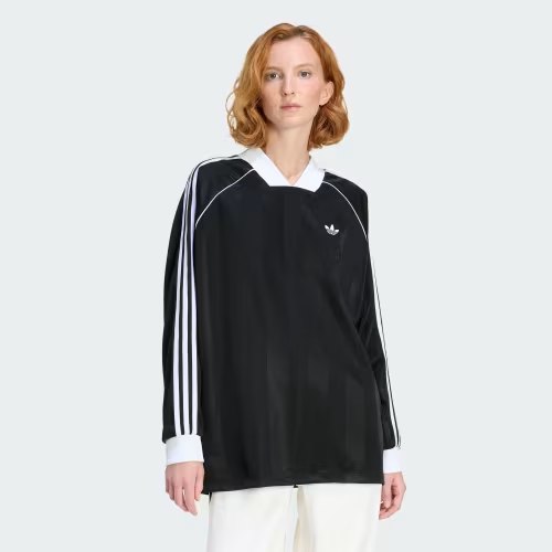 Áo Adidas 3-Stripes Jacquard Long Sleeve Black [ KD2897 ]