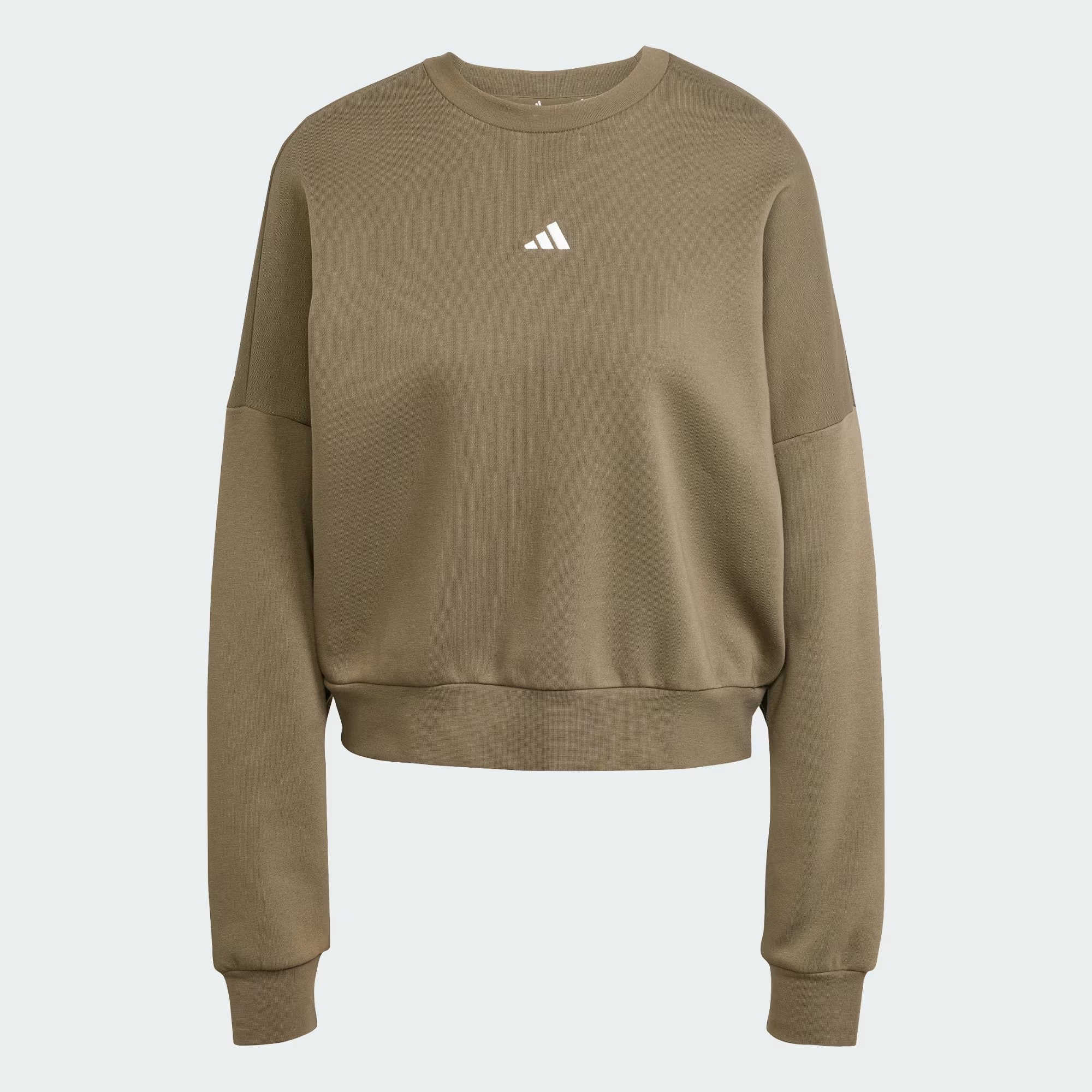 Áo Adidas Essentials Small Logo Feelcozy Sweatshirt Olive [ JI6064 ]