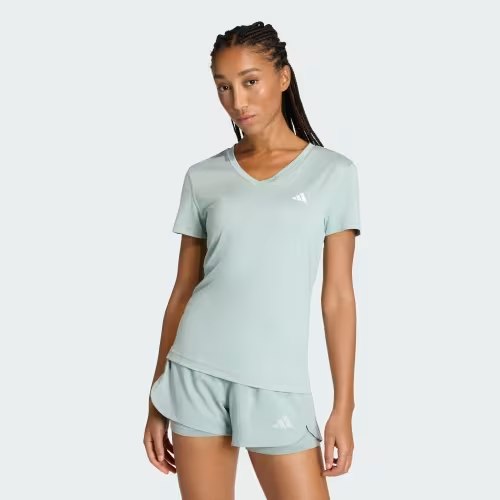 Set Adidas Workout Essentials V-Neck Green [ KB9596 / KC0440 ]